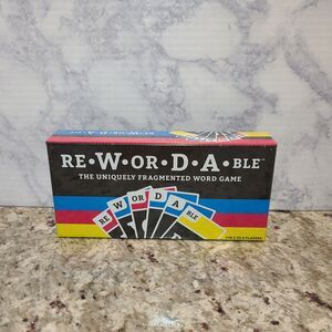 Rewordable Card Game : The Uniquely Fragmented Word Game by Adam Simon, Allison